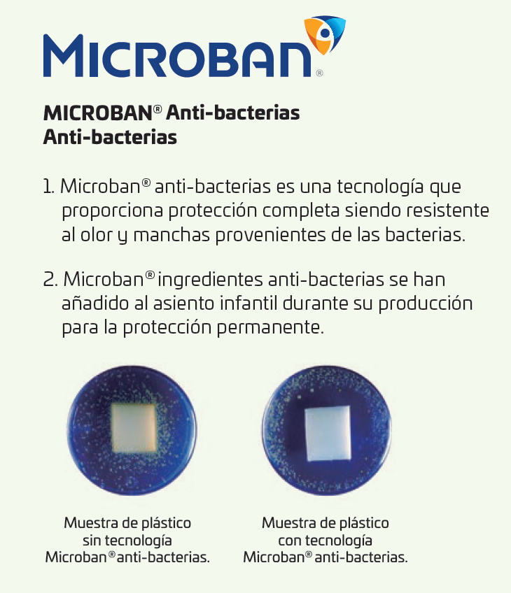 Kid&Cool® Asiento infantil Microban® con bandeja TRUST