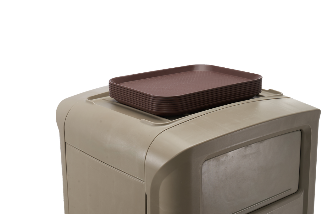 RISTON Contenedor decorativo con base para bandeja 190L 