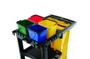 Contenedores de limpieza x 4 colores por set Rojo/Amarillo/Azul/Verde 