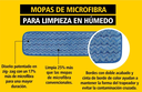NAELC® 46cm Mopa atrapapolvo de microfibra húmeda TRUST