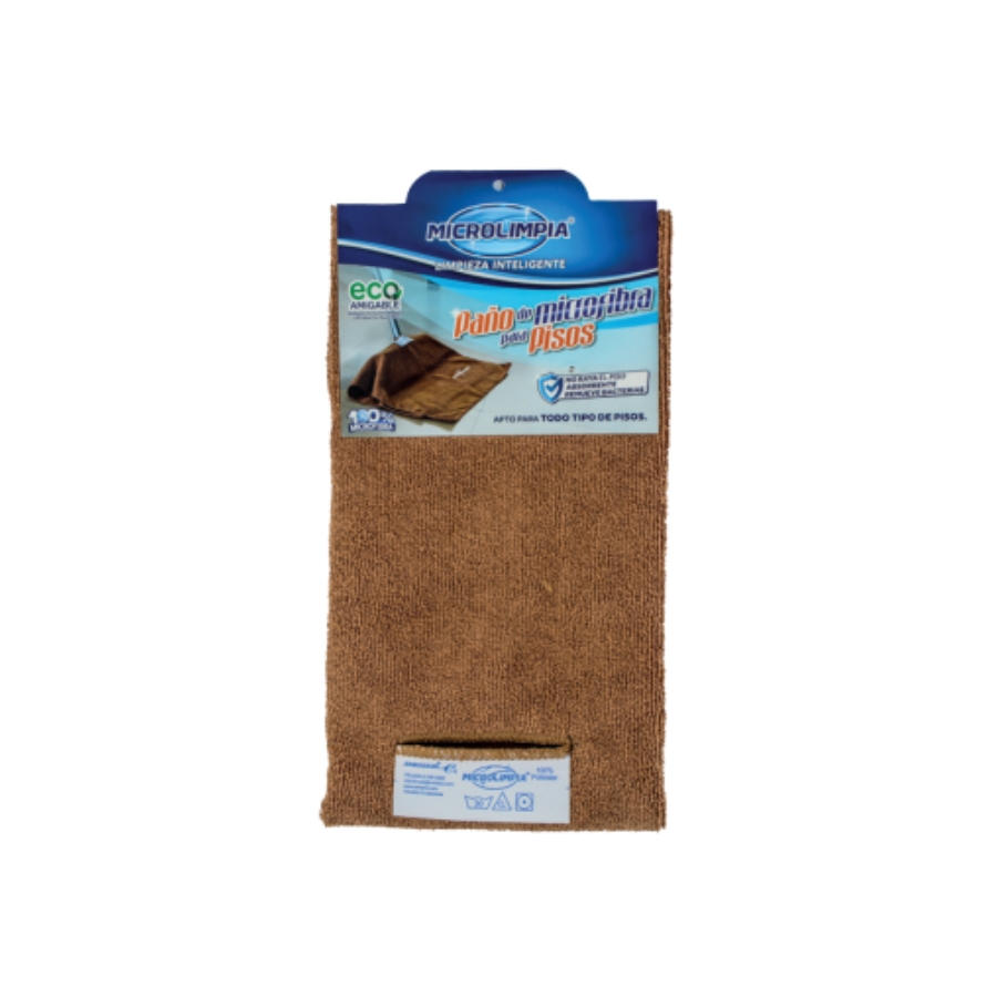Paño Limpiapiso Microfibra con abertura 44 x 70 Microlimpia