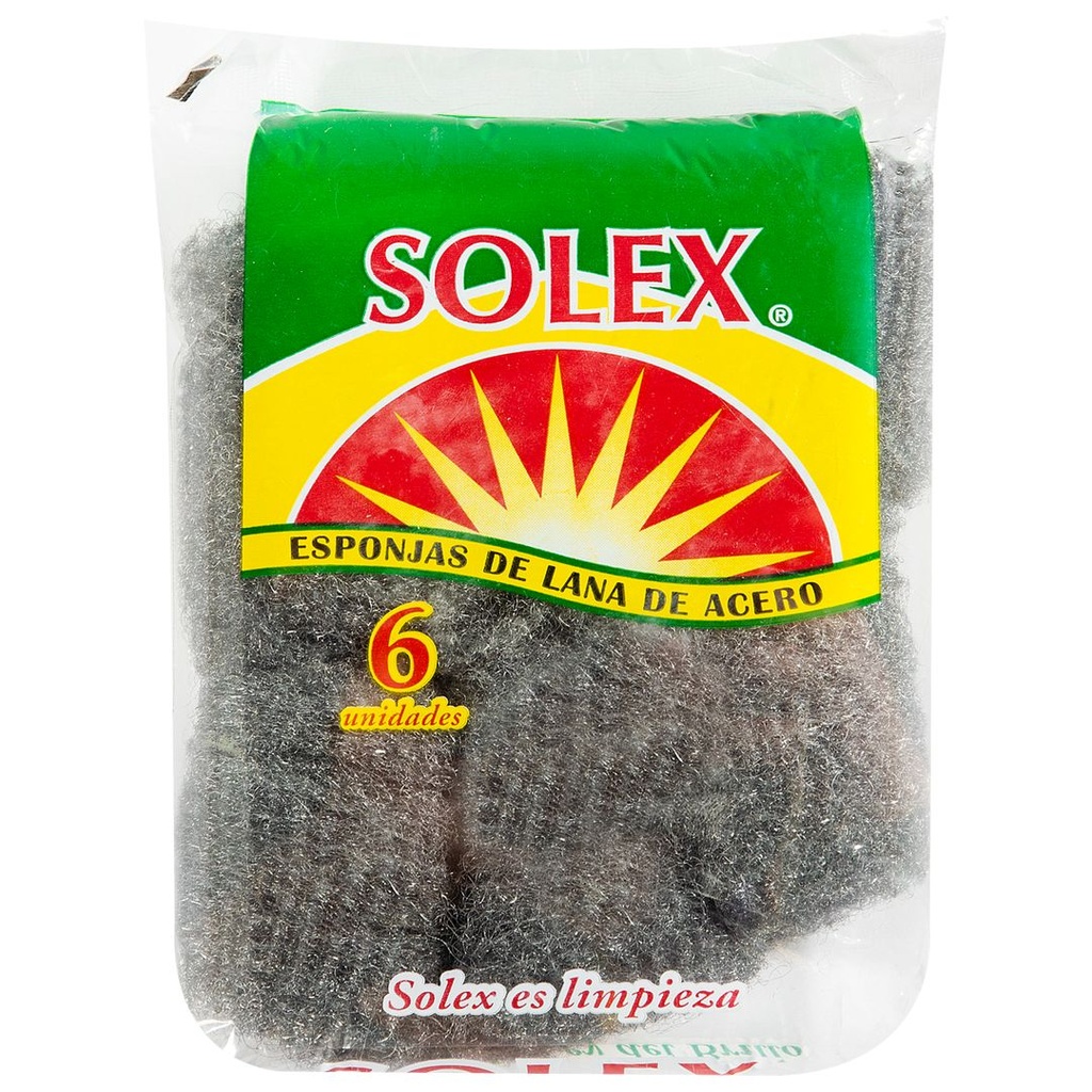 Lustre de Acero x 6 piezas Solex