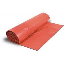 Funda de Basura Roja Gruesa 23 x 28 pulg Paq x10 fundas 1.8 µm 