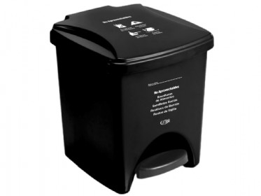 Tacho Pedal 20 Lts Negro Estra