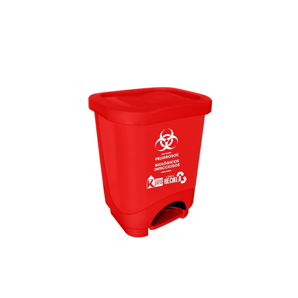 Tacho Pedal Dual 24 Litros Rojo 931429