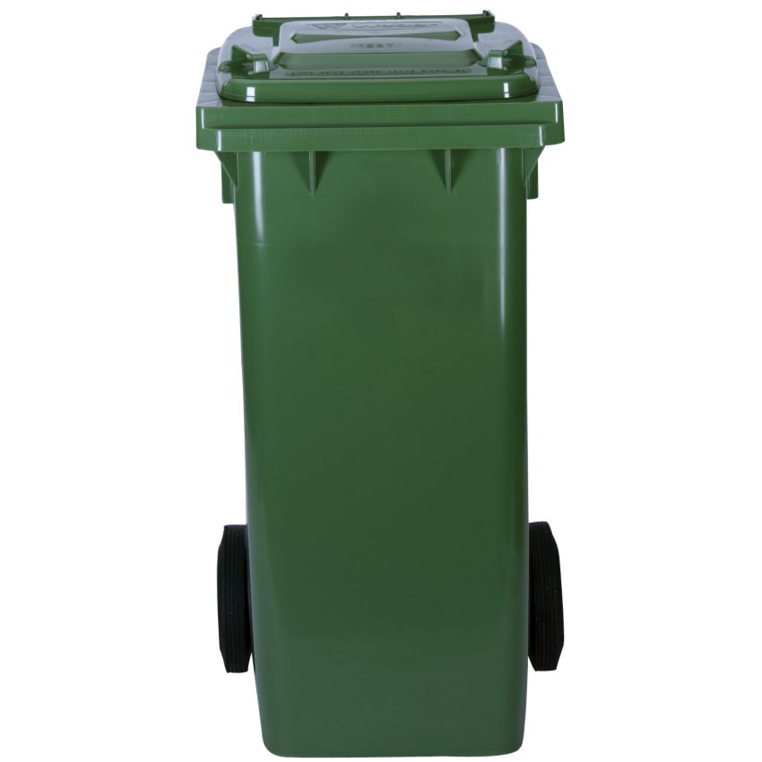 Contenedor 120 Litros C/Tapa y Llantas Verde