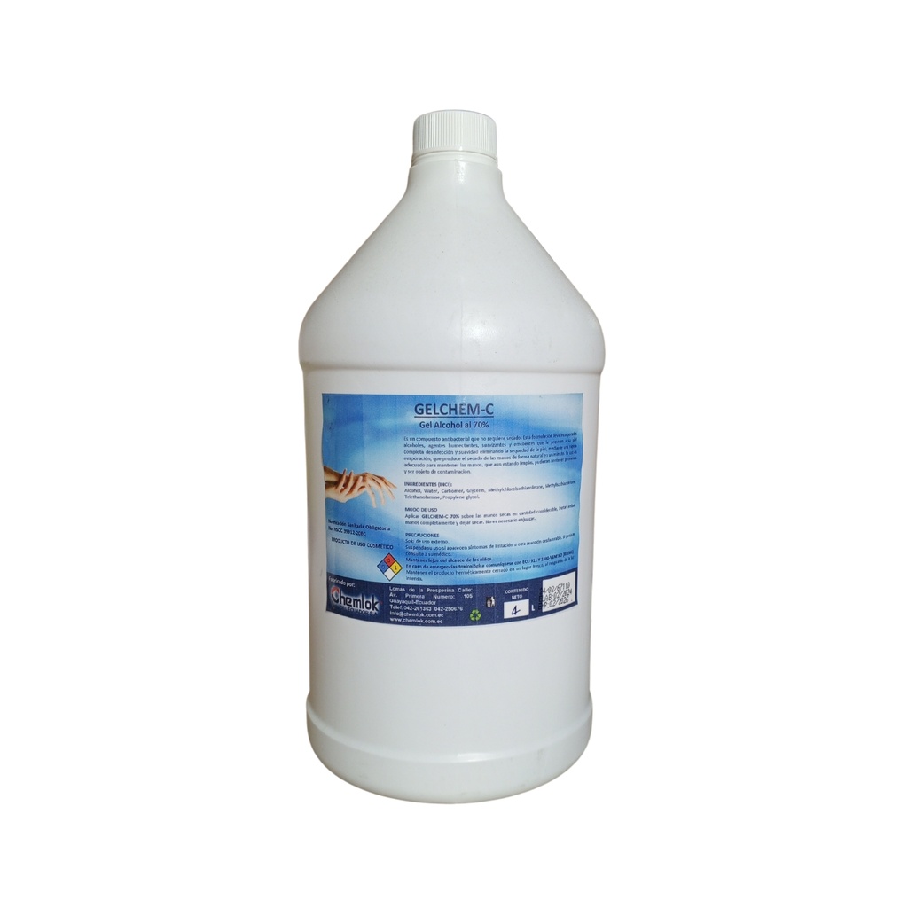 Alcohol de Manos Gel 70% Galon Chem