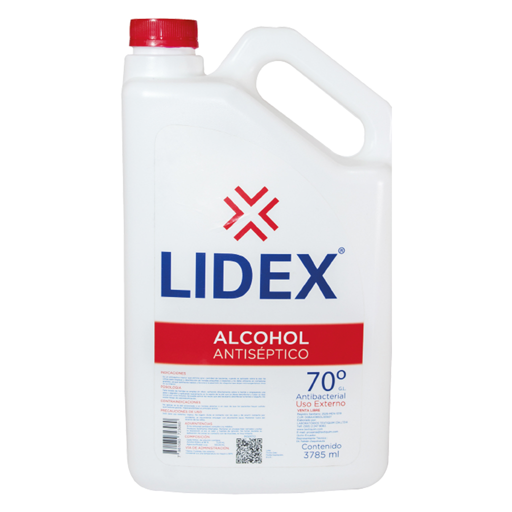 Alcohol Liquido 70% Galon Lidex
