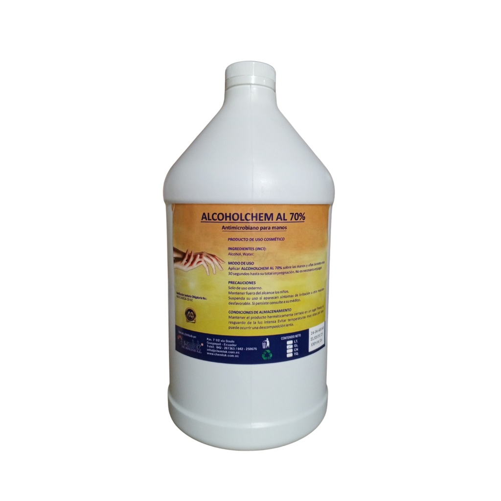 Alcohol Liquido 70% Galon Chem