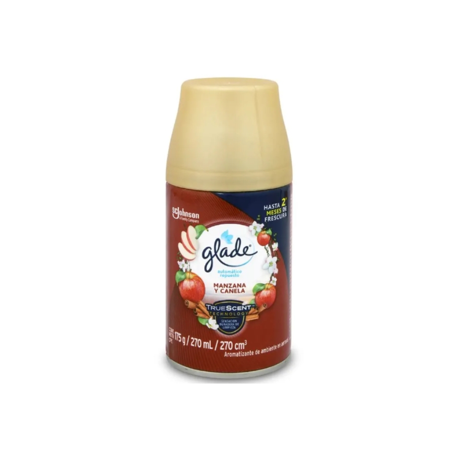 Ambiental en Spray Automatic ManzanaCanela Repuesto x1 175gr Glade