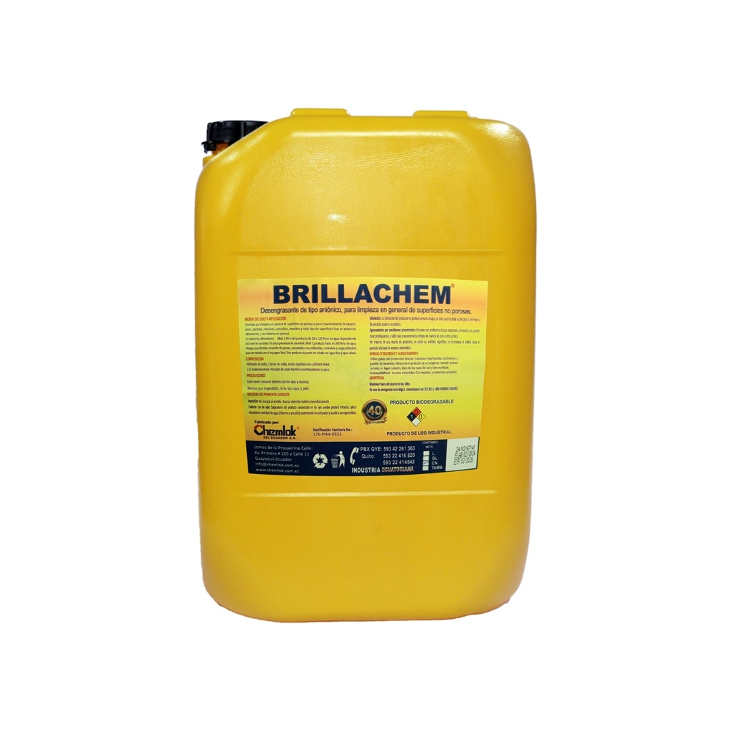Lava Vajilla Liquido Brillachem Neutro Caneca Chem