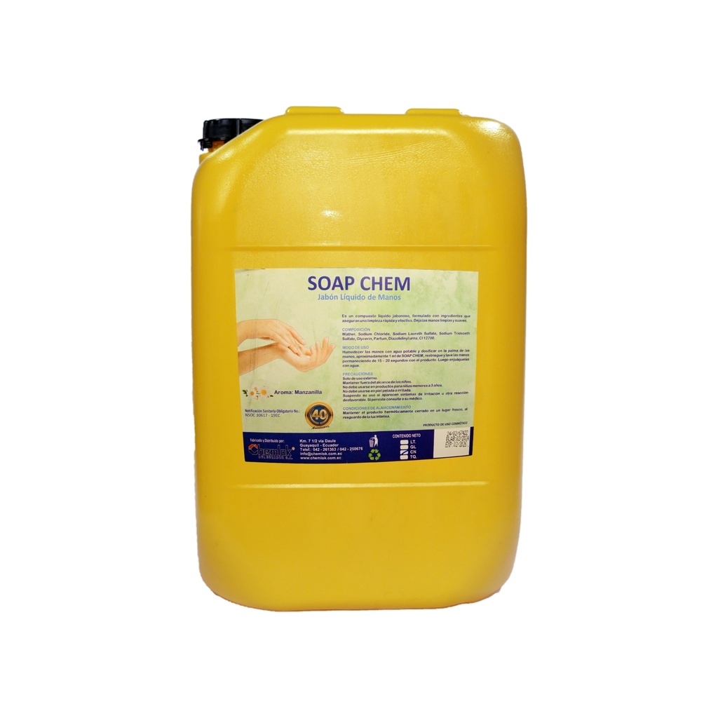 Jabon de Manos Liquido Manzanilla Caneca Chem