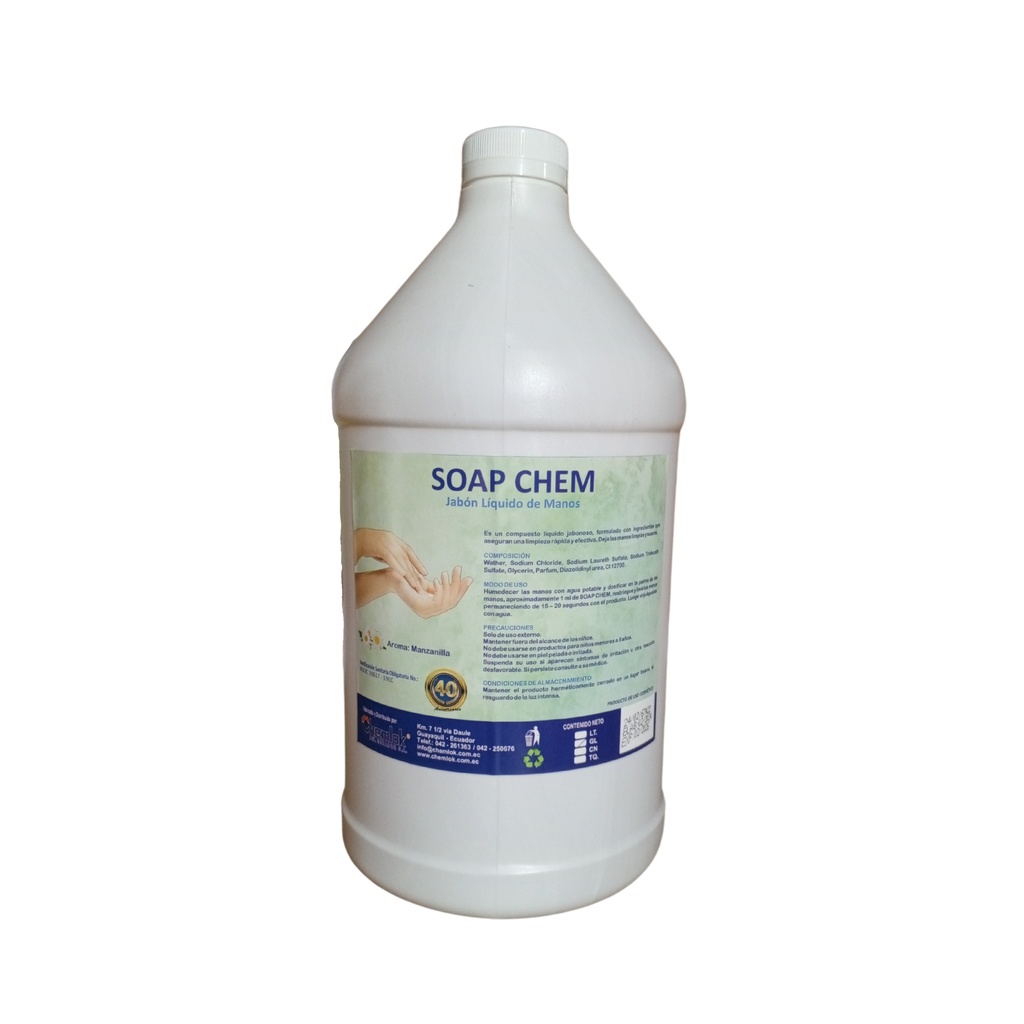 Jabon de Manos Liquido Manzanilla Galon Chem