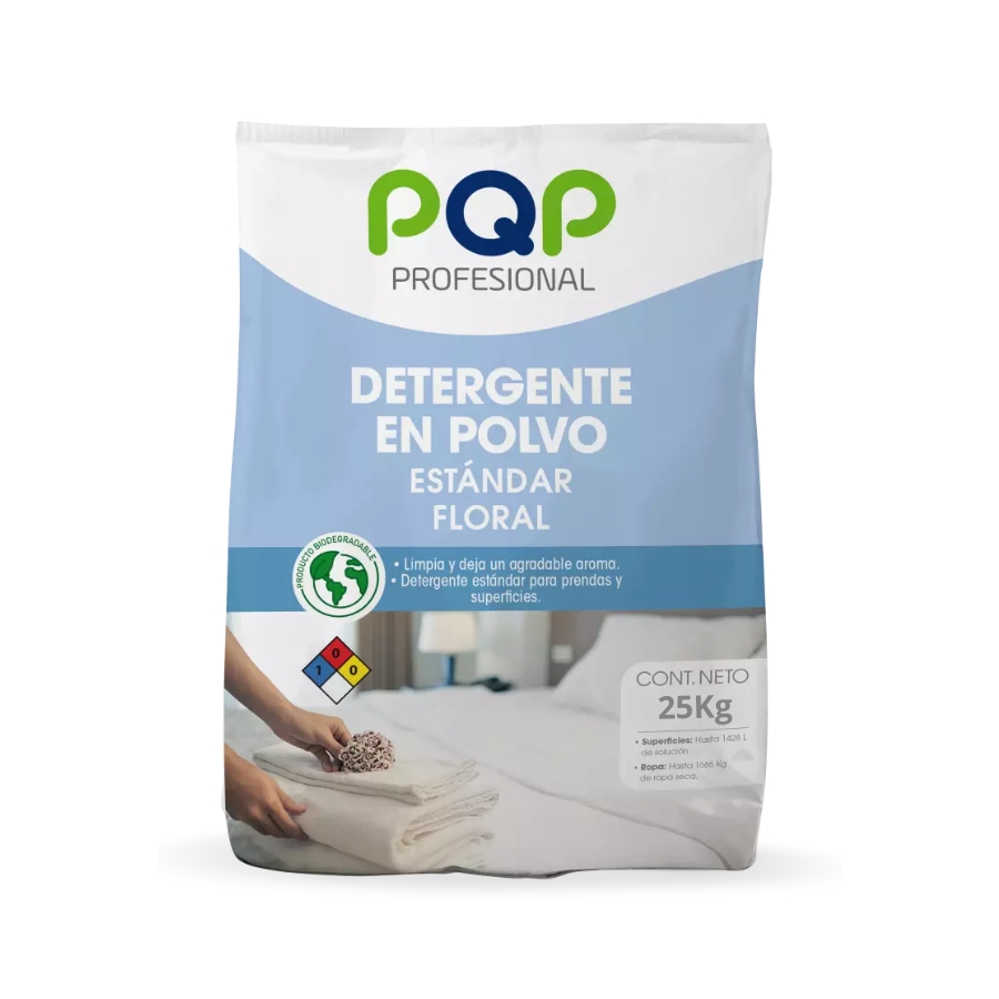 Detergente en Polvo Blanco Floral 25 Kg PQP
