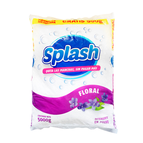 Detergente en Polvo para Ropa Floral 5 Kg Splash