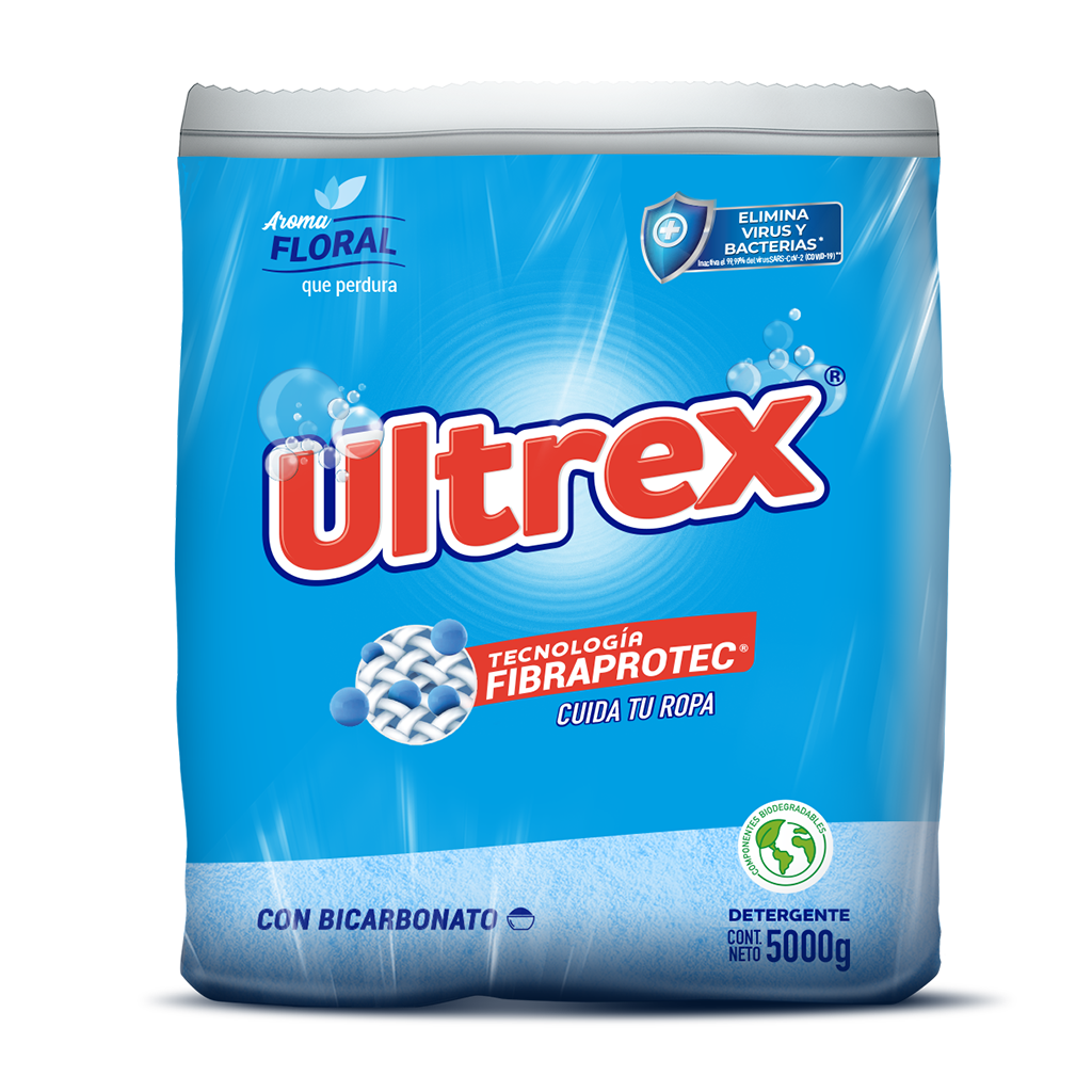 Detergente en Polvo Floral 5 Kg Ultrex