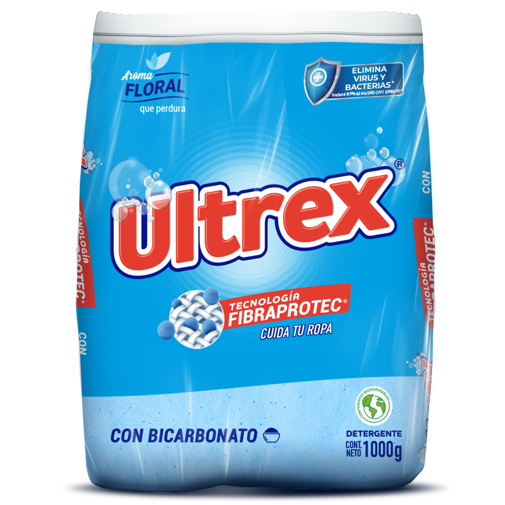 Detergente en Polvo Floral 1 Kg Ultrex
