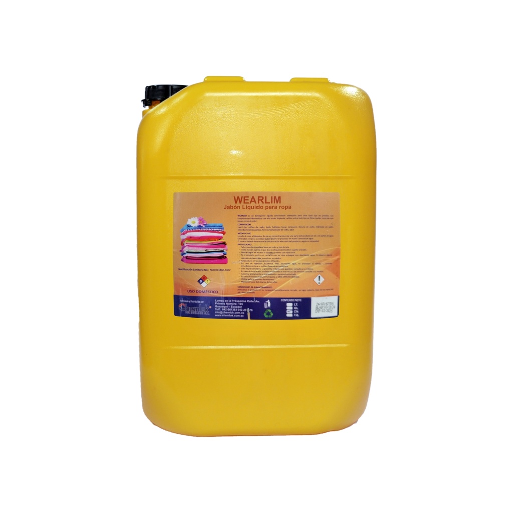 Detergente de Ropa Liquido WearLim Caneca Chem