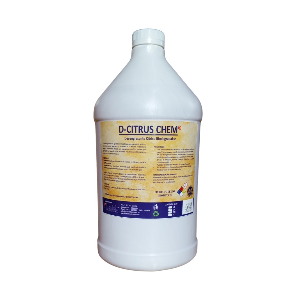 Desengrasante Liquido Dcitrus Galon Chem