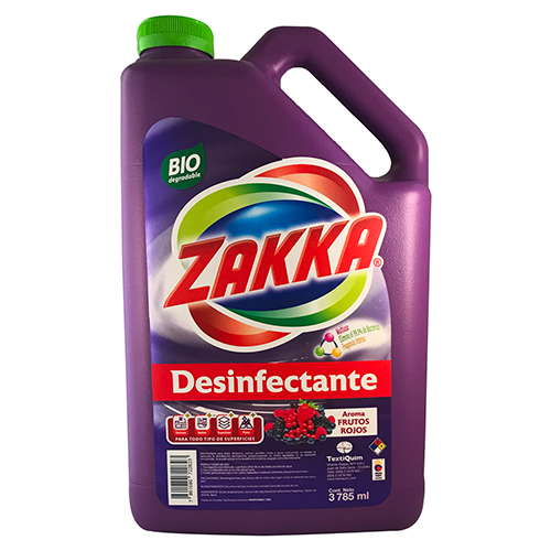Desinfectante de Pisos Liquido Frutos Rojos Galon Zakka