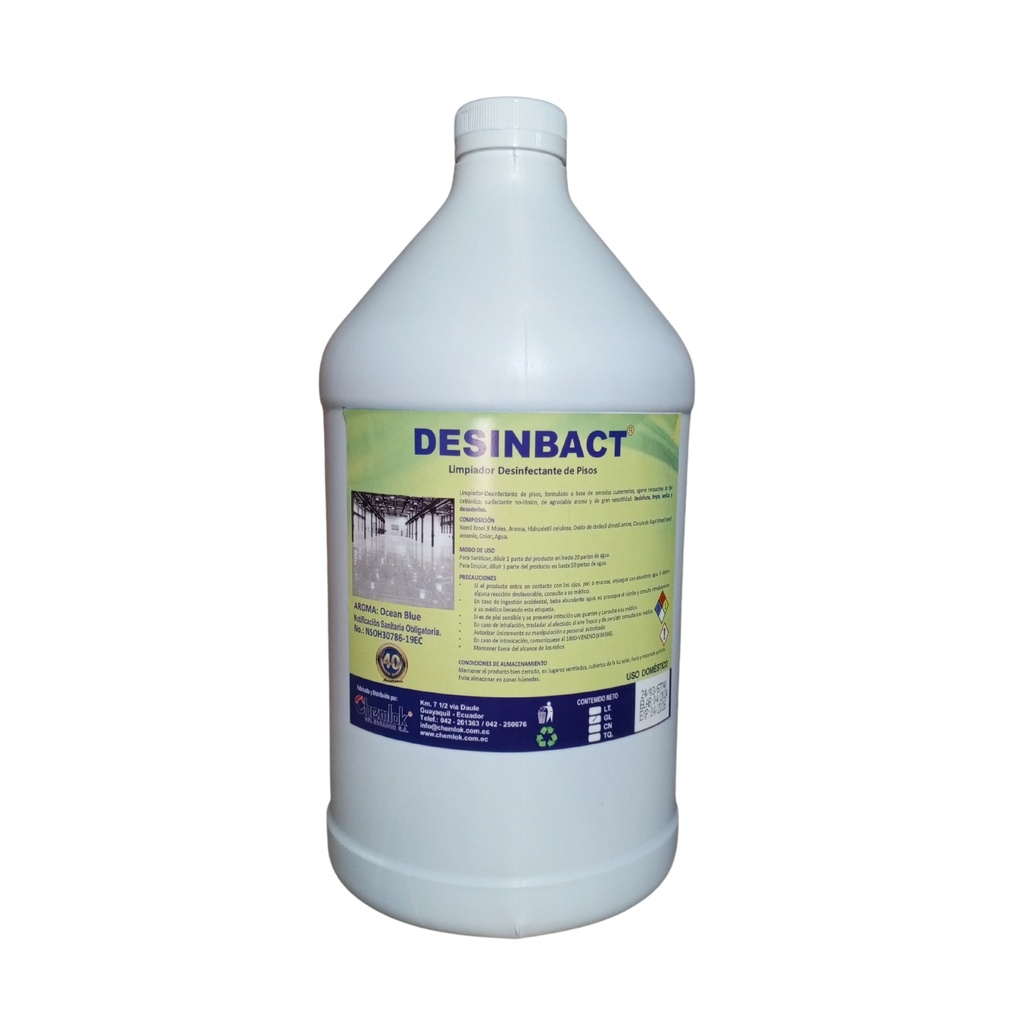 Desinfectante de Pisos Liquido OceanBlue Galon Chem