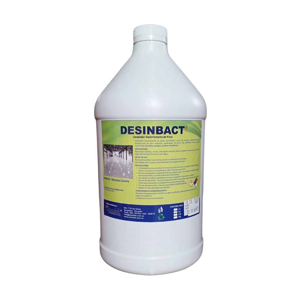 Desinfectante de Pisos Liquido Manzana Canela Galon Chem