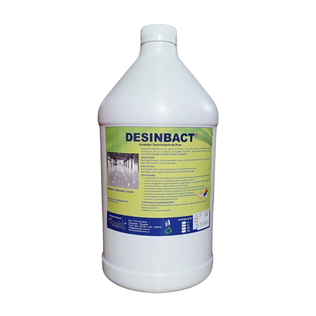 Desinfectante de Pisos Liquido Manzana Verde Galon Chem