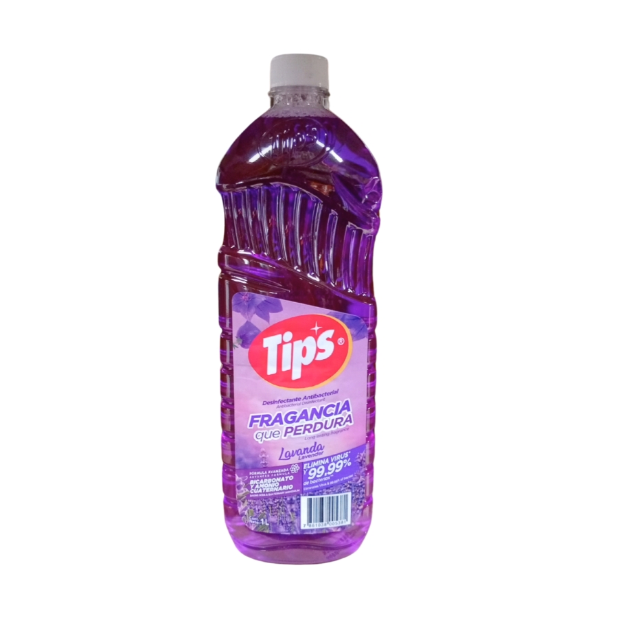 Desinfectante de Pisos Liquido Lavanda 1000 ml Tips
