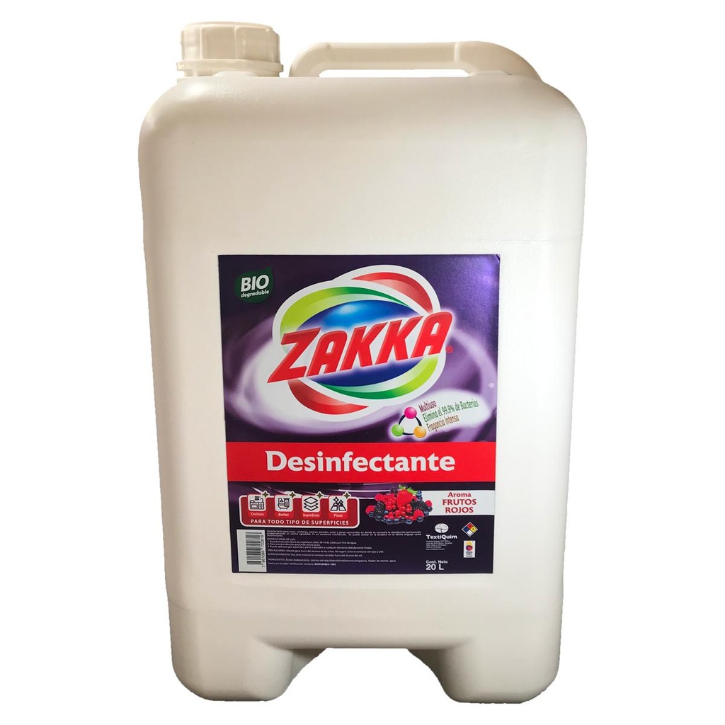 Desinfectante de Pisos Liquido Frutos Rojos Caneca Zakka