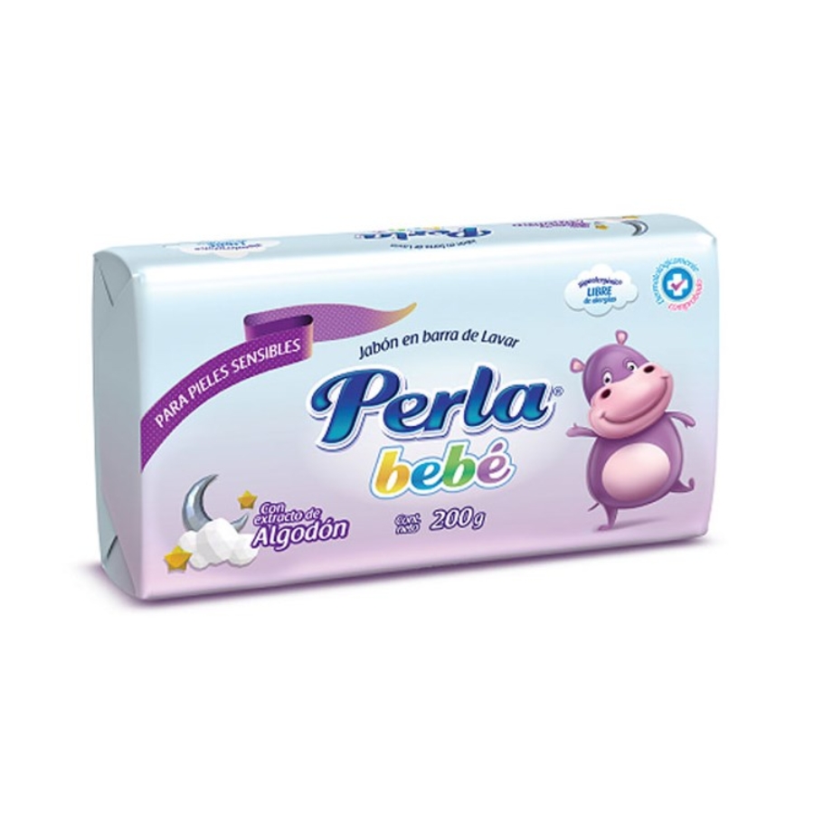 Jabon Para Lavar Ropa 200 gr Perla Bebe