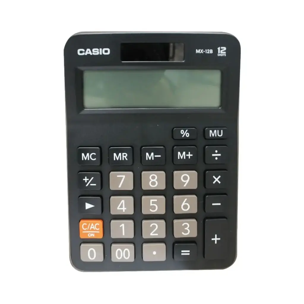 Calculadora de Mesa Negro 12 Dígitos Casio