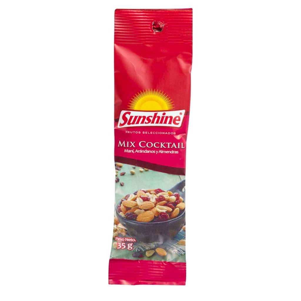 Mix Cocktail Maní, Arándanos y Almendras 35 gr Sunshine