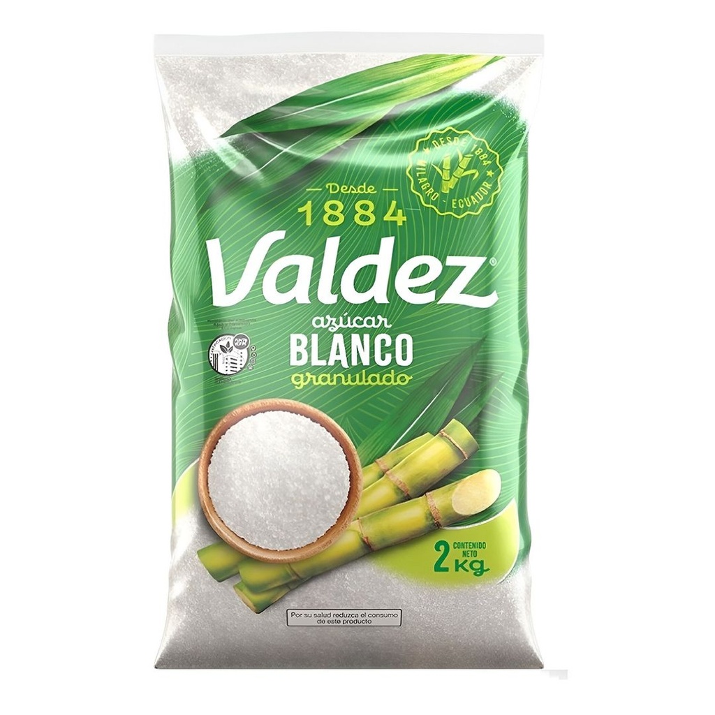 Azucar Blanca Paq 2 Kg Valdez