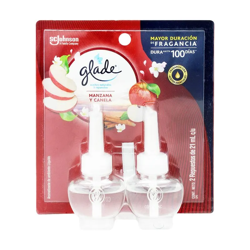 Ambiental Aceites Naturales Manzana&Canela Repuesto x2 Glade