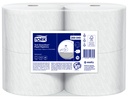 Papel Higienico BLANCO Hoja Doble Precortada SmartOne Rollos de 200 m Tork (Bulto x 4 rollo)
