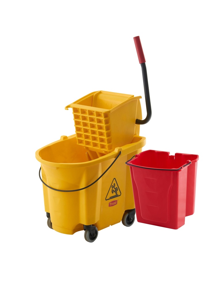 GRANDMAID Coche Escurridor de 33L incluye cubo de agua sucia de 17L TRUST