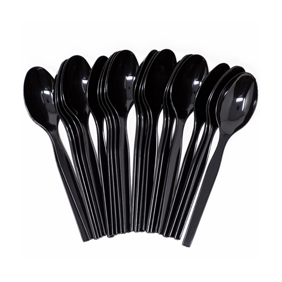 Cuchara Sopera Negro Paq x 50 uds La Excelencia