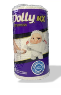Toalla de Cocina Lavable Blanco Precortado Rollo 60 hojas Dolly