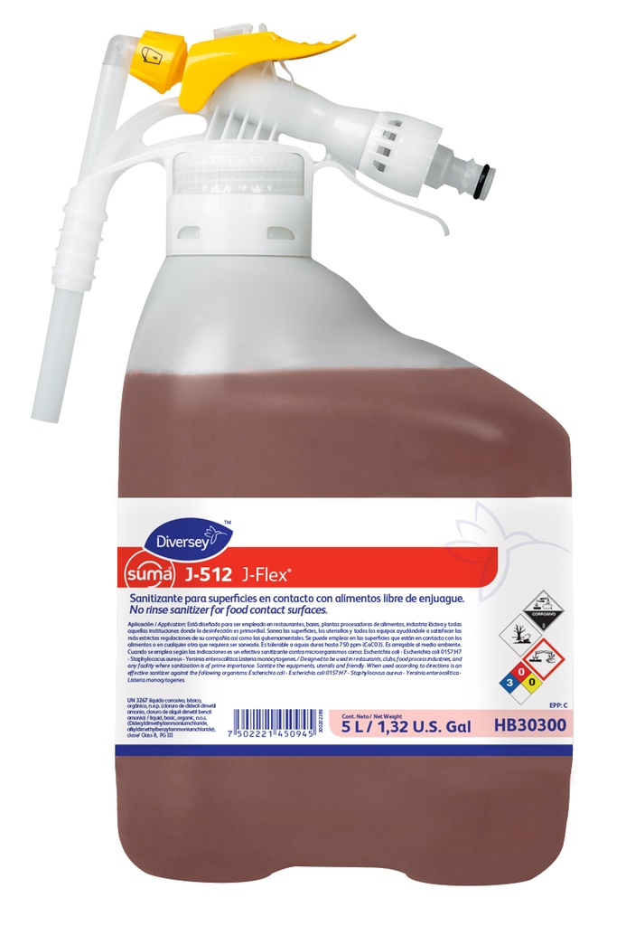 Desinfectante Suma J-512 Final Step 5L Jflex DIVERSEY