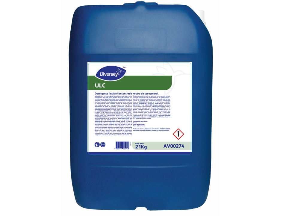 Detergente Neutro Biodegradable ULC 20L DIVERSEY
