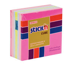 Notas Adhesivas Neon 2 x 2MM Stickn 250 Hojas  