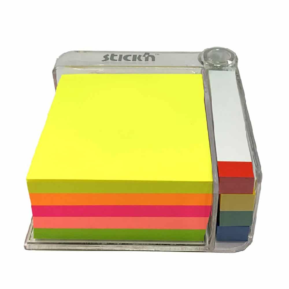 Notas Adhesivas Neon 3 x 3MM Stickn 400 Hojas   