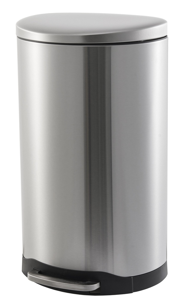 SVELTE Papelera semicircular acero inox pedal 40L TRUST 