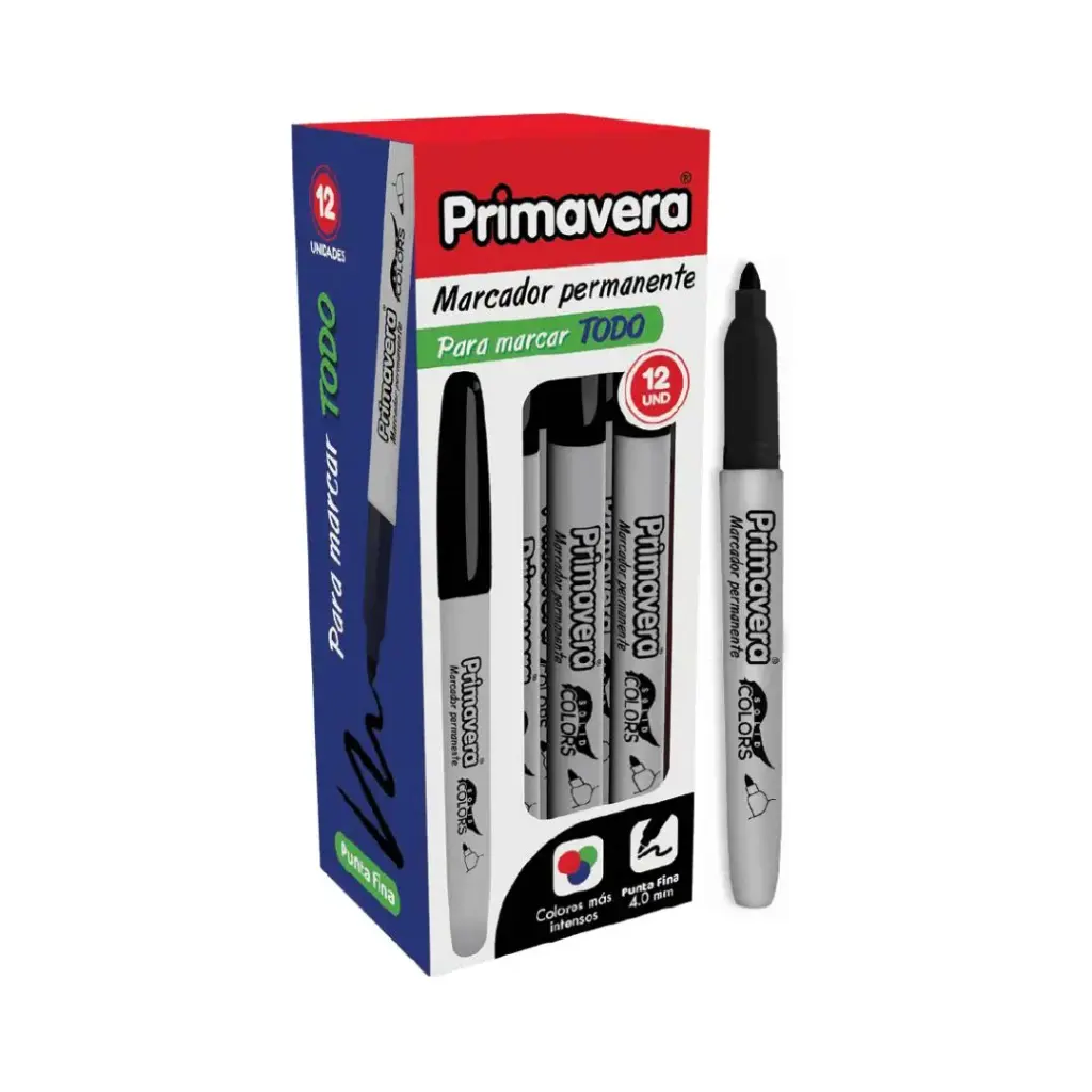 Marcador Permanente Negro 1094-003 Primavera