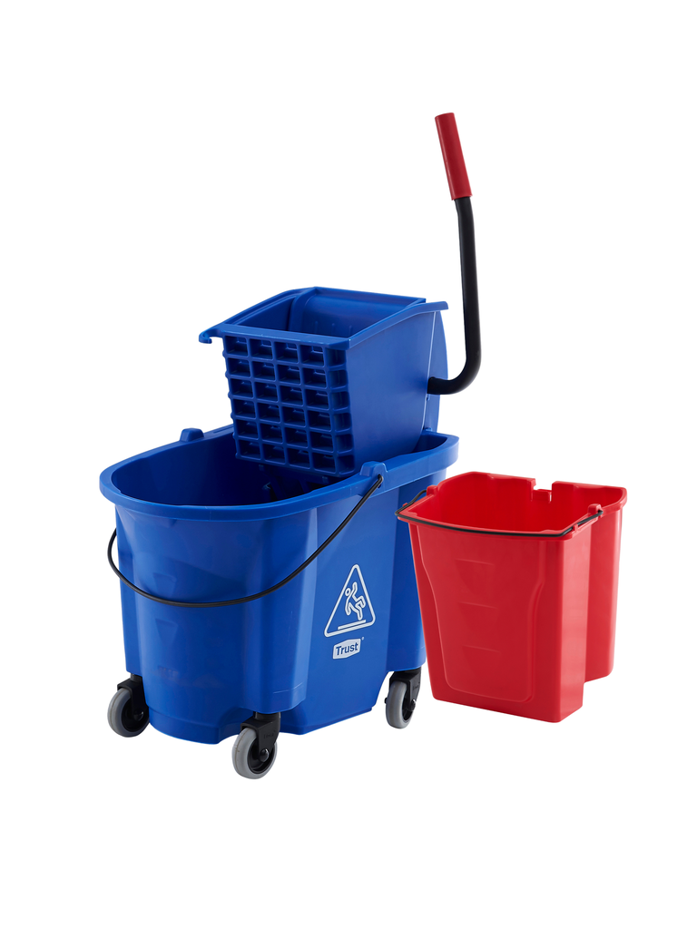 GRANDMAID Coche Escurridor de 33L incluye cubo de agua sucia de 17L TRUST