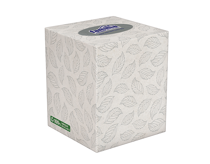Pañuelo Facial Triple Hoja Plegadiza Cubo 60 hojas Tork