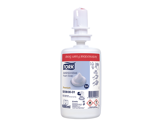 Jabon de Manos Espuma Antibacterial Repuesto 1000 ml Tork