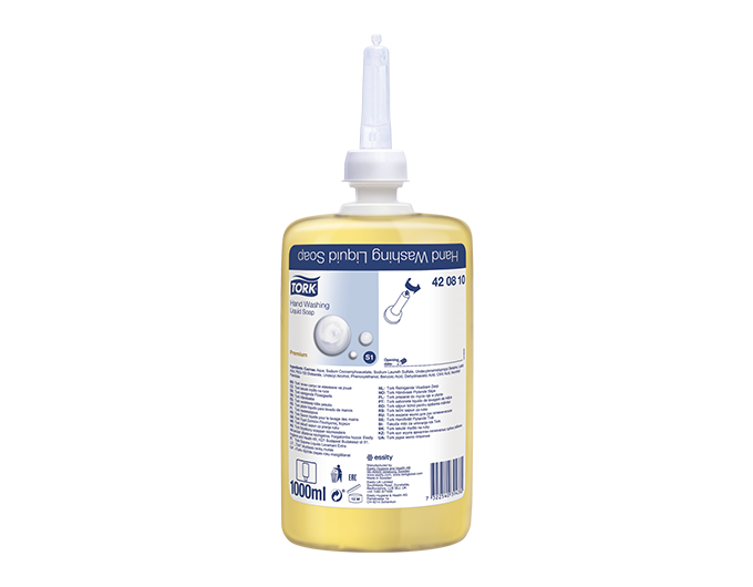 Jabon de Manos Crema Suave Extra Higiene Repuesto 1000 ml Tork