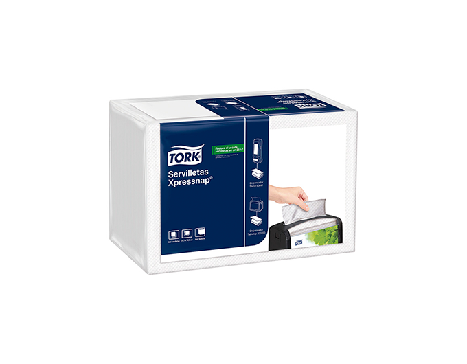 Servilleta Blanca Hoja Doble Xpressnap Paq x 500 servilletas Tork