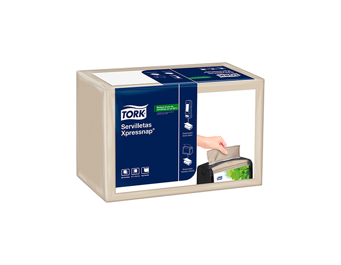 Servilleta Natural Hoja Doble Xpressnap Paq x 500 servilletas Tork